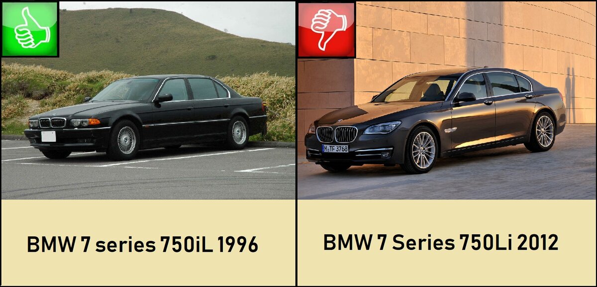 Две BMW разных годов выпуска