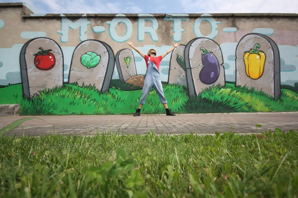 Итальянский художник Pier Paolo Spinazzè и его граффити еды