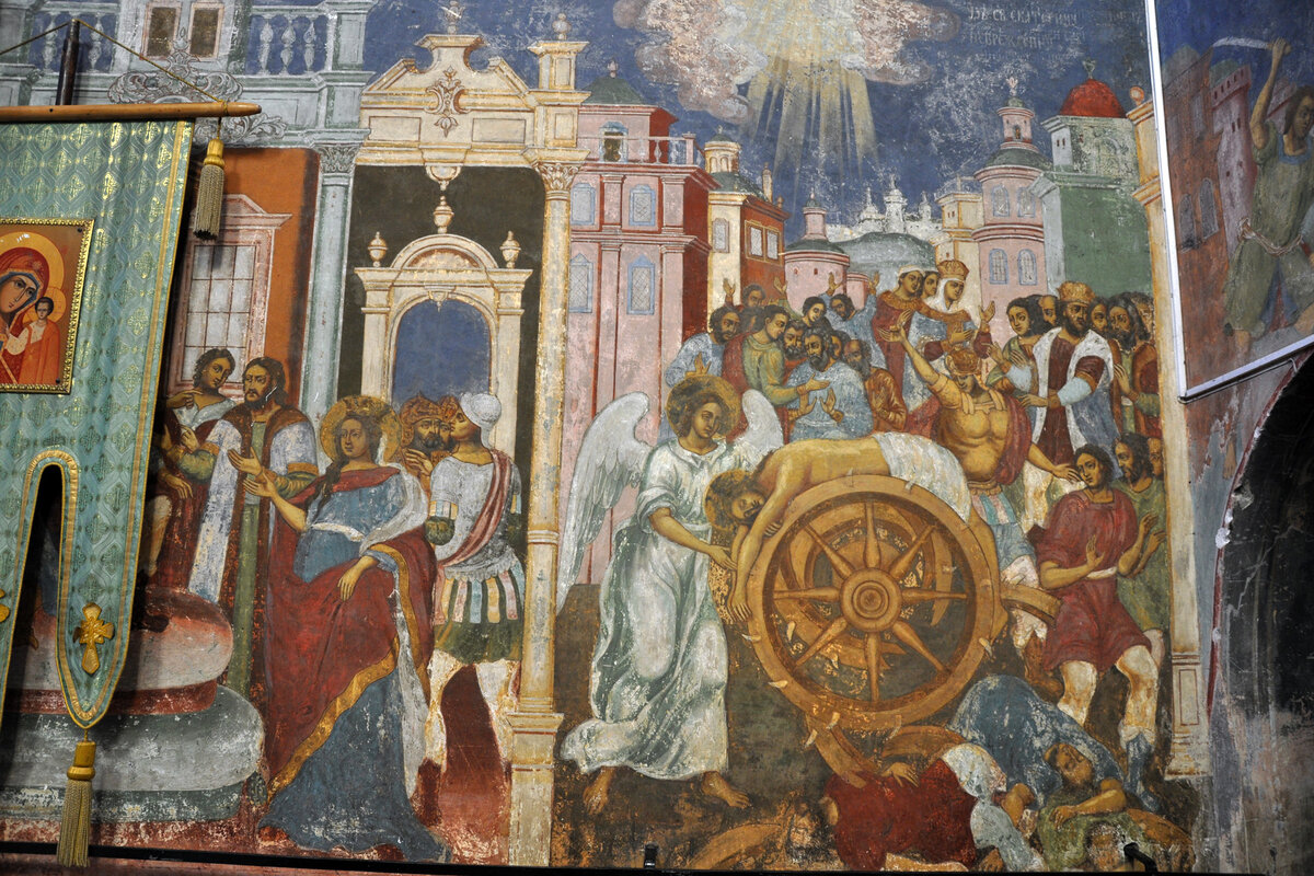 успенский собор свияжского монастыря фрески. роспись стен в казахском стиле. богородицкий монастырь иконы фрески. казанский фрески. фрески казань.
