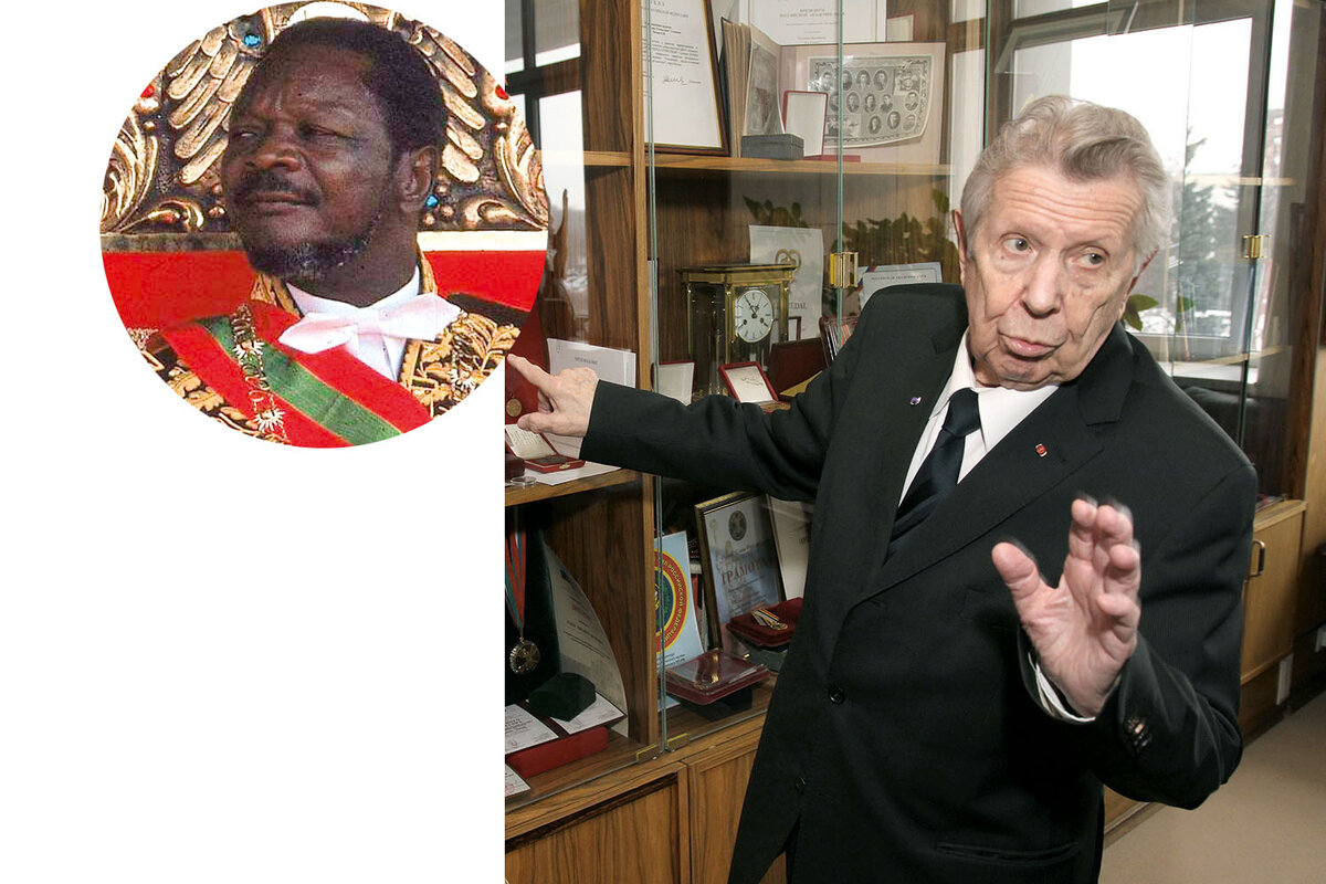 Главный врач Кремля Евгений Чазов. Кого только ему не приходилось лечить. На фото слева — Каннибал Жан Бедель Бокасса.