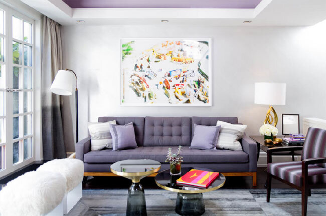 Интерьер гостиной с фиолетовым цветом (39 фото) - красивые картинки и HD фото