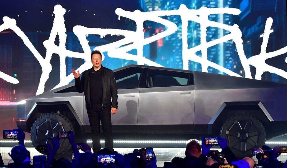 фото с презентации Tesla Cybertruck