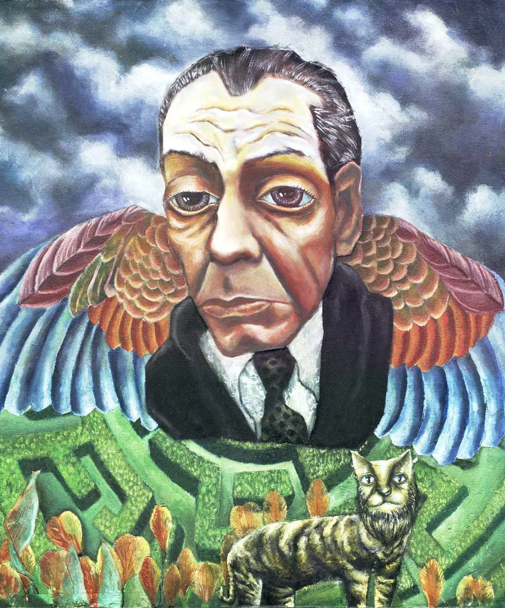 Аргентинский прозаик. Хорхе Борхес. Jorge Luis Borges. Борхес Хорхе Луис картины. Хорхе Луис Борхес иллюстрации