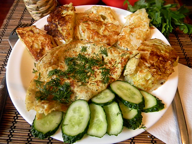 Капуста с сыром в кляре