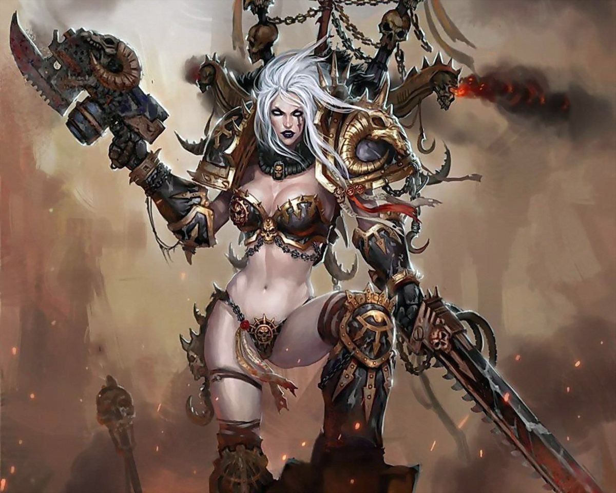 Warhammer female. Сестра битвы Слаанеш. Слаанеш Warhammer 40000. Сестры битвы вархаммер 40000 Слаанеш. Вархаммер 40000 сёстры битвы хаоса.