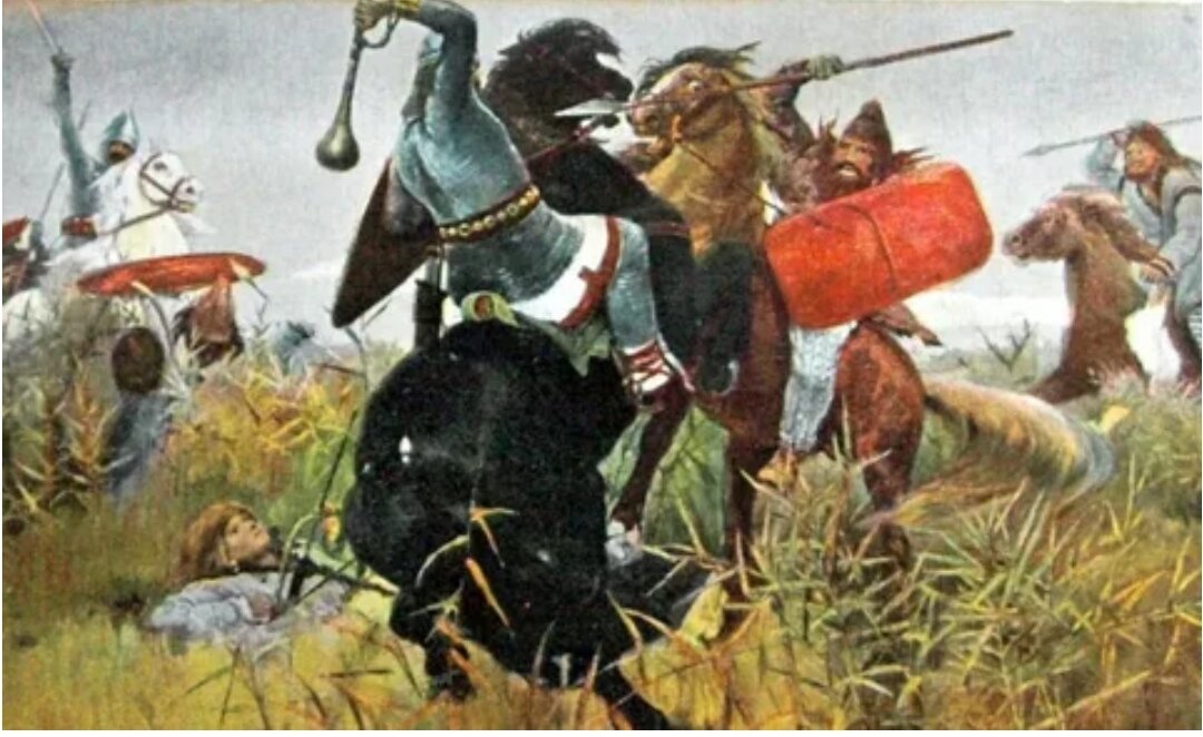 М. В. В. Васнецов бой скифов со славянами. Васнецов.