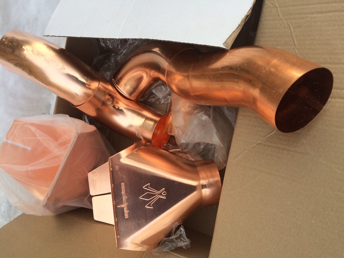 Медный водосток Аквасистем