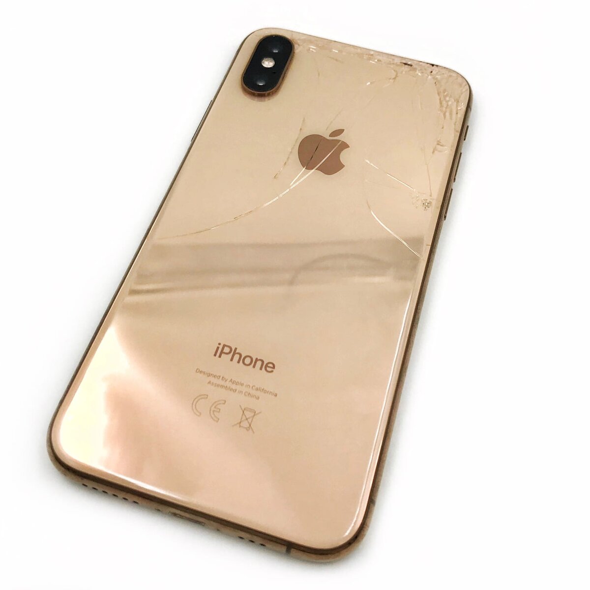 iPhone X перед заменой заднего стекла