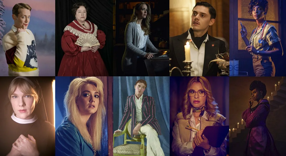 Двойной сеанс американская история. American Horror story сериал 2020. Аиу 10 сезон. Каст аиу 10. Американская история 10 сезон.