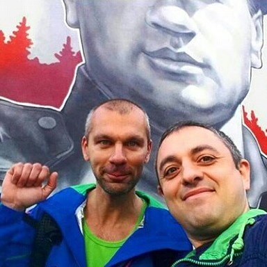 На беговой экскурсии с Арменом Назаряном перед марафоном в Сочи.