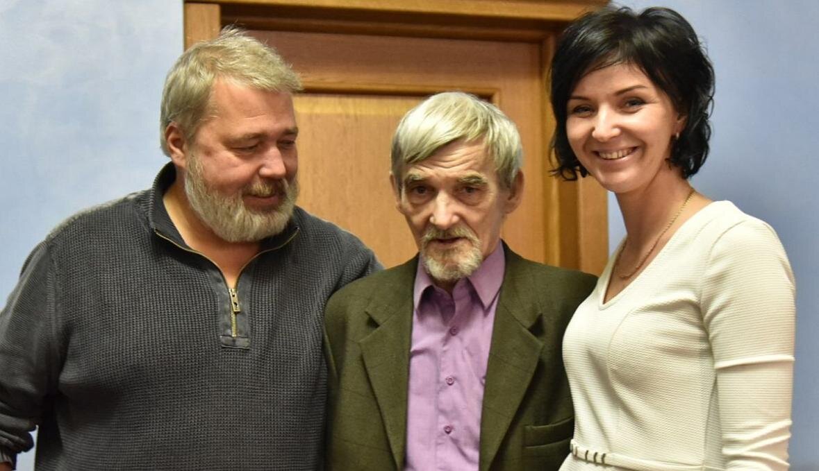 Дмитрий Муратов, Юрий Дмитриев, родная дочь Юрия Дмитриева Екатерина Клодт / Фото: runaruna.ru