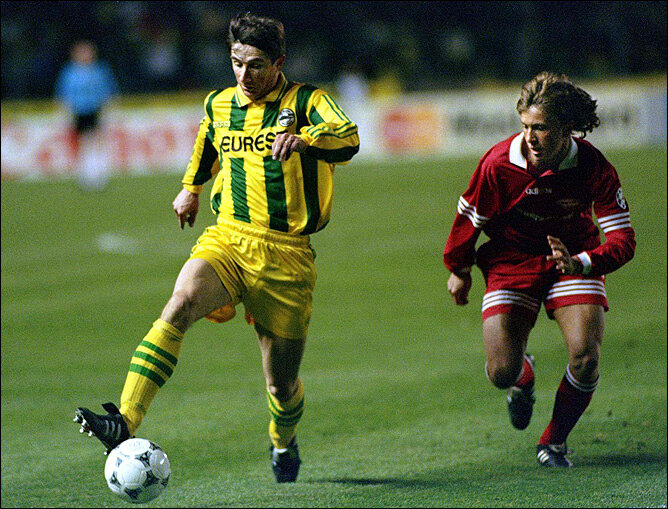 Николя Уэдек в составе Нанта, против московского Спартака