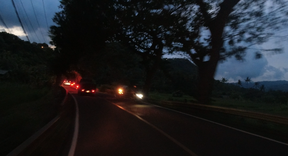 Ночная езда на скутере