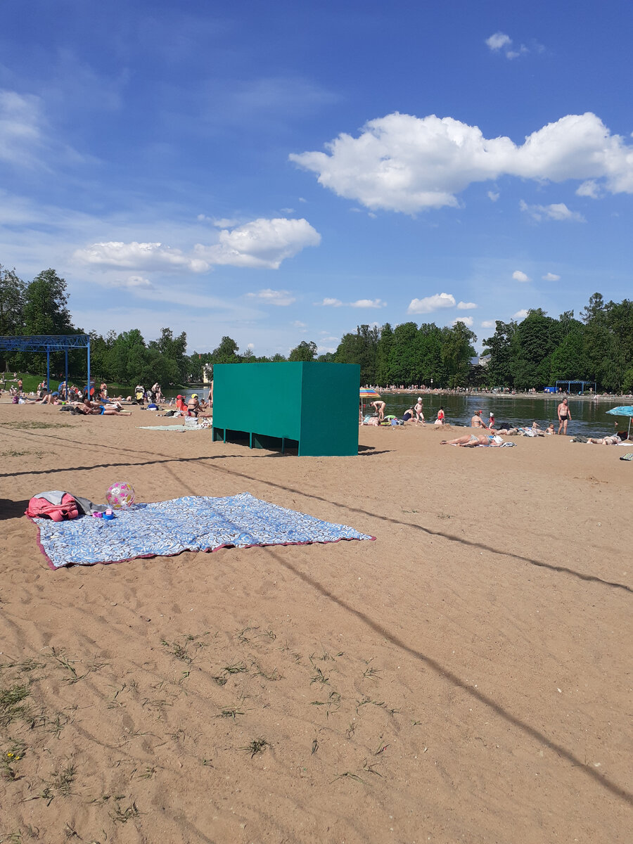 Пляж на Колонистском пруду.