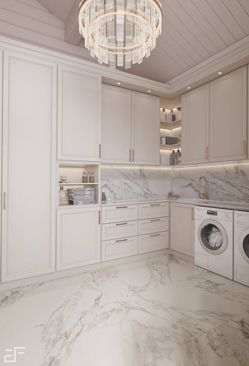 Дизайн интерьера постирочной в загородном доме