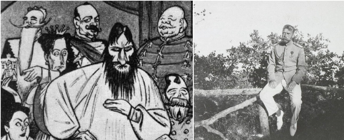 Коллаж мой. Есть от чего загрустить государю.