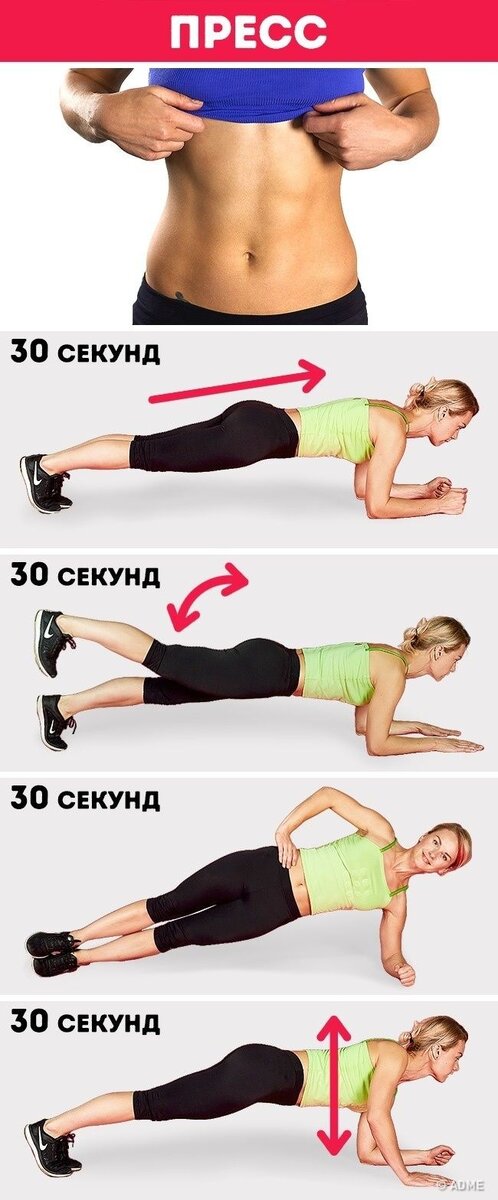Всего 4 упражнения изменят вас, укрепят мышцы, подтянут тело, сделать его более рельефным, ну и конечно помогут расходовать энергию, то есть калории. Ваши занятия должны быть регулярными, не менее 5 раз в неделю, продолжительностью до одного часа. Только тогда можно рассчитывать на хороший результат. Удачи вам в похудение!! 😘😘