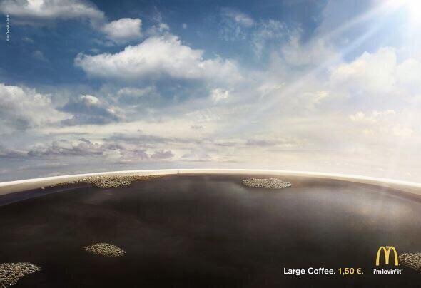 реклама большого кофе в маке
