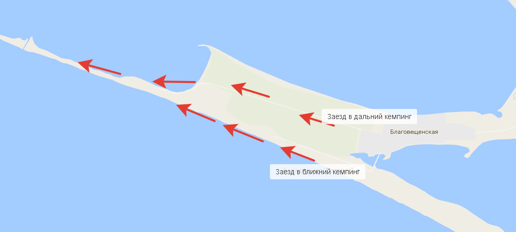 Бугазская коса краснодарский край карта