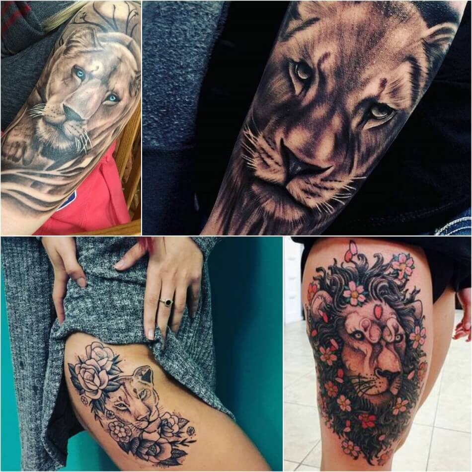 Татуировка льва для девушки: символ силы и красоты