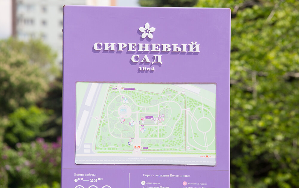 Карта сирени в москве