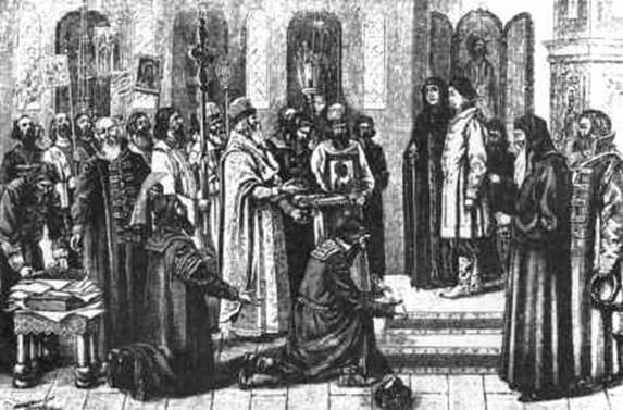 Венчание Лжедмитрия на царство