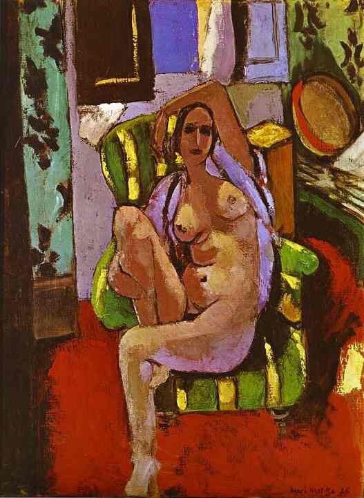 Анри Матисс, Обнажённая в кресле (1926)