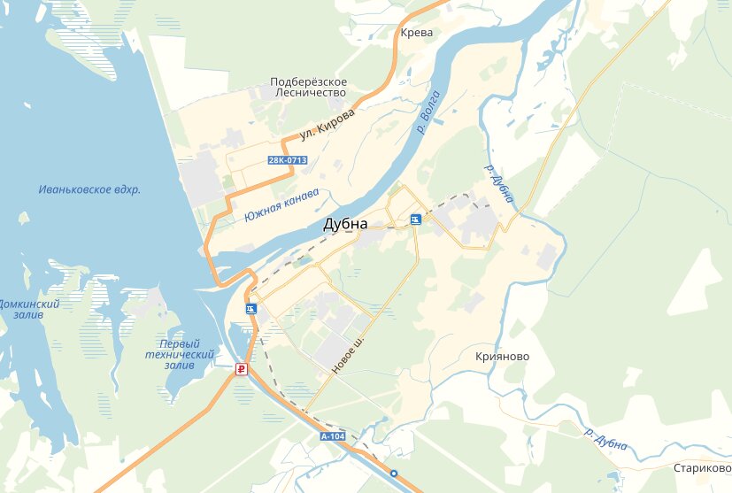 Карта с сервиса Яндекс.Карты