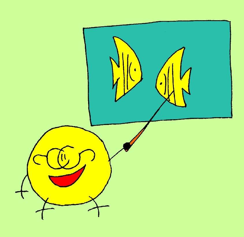 Профессор демонстрировал кваклям отснятые под водой кадры и ознакомил их с конструкцией подлодки.