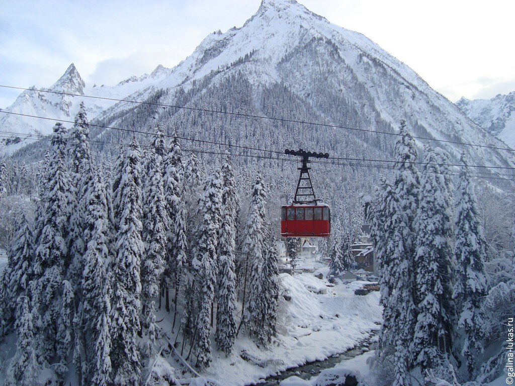 Домбай горнолыжный курорт Эльбрус