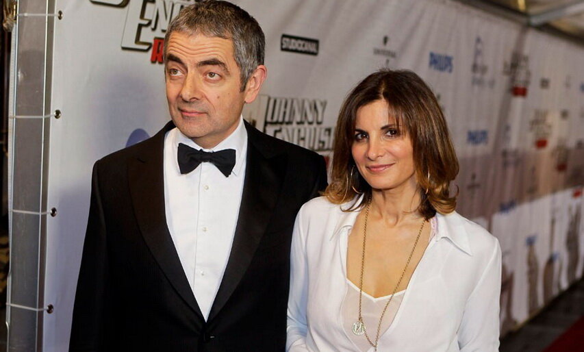 Фото из интернета. Роуэн Аткинсон с Санетрой Сэстри