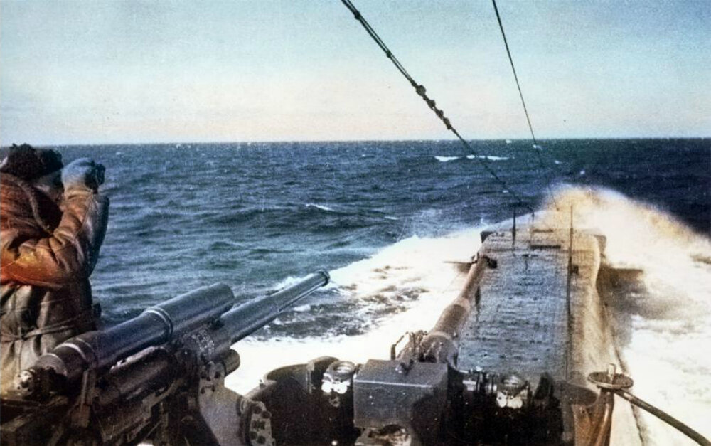 Подводная лодка Северного флота К-22 в море. Фотография использована в качестве иллюстрации.