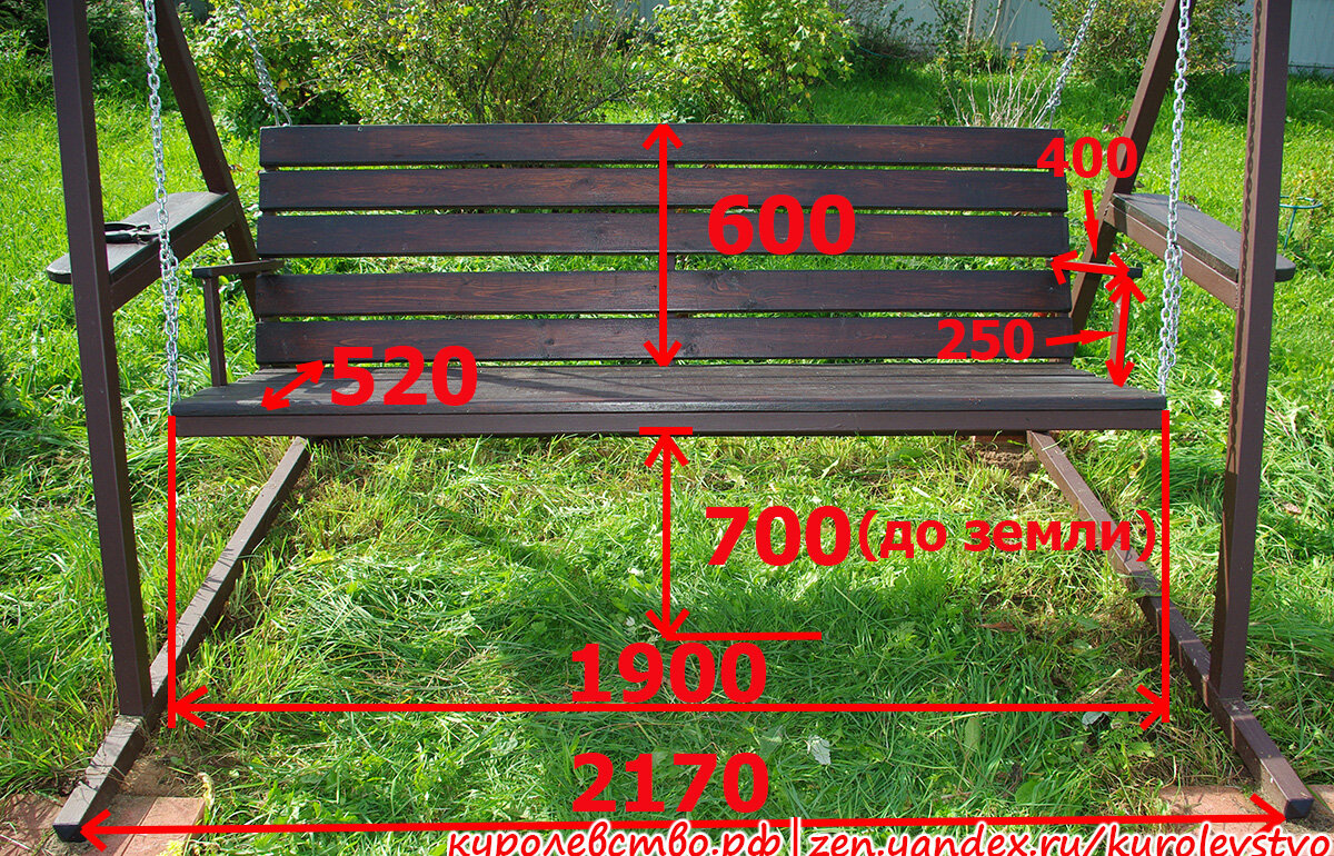 Чертежи и схемы садовых качелей: можно ли по ним все сделать своими руками?
