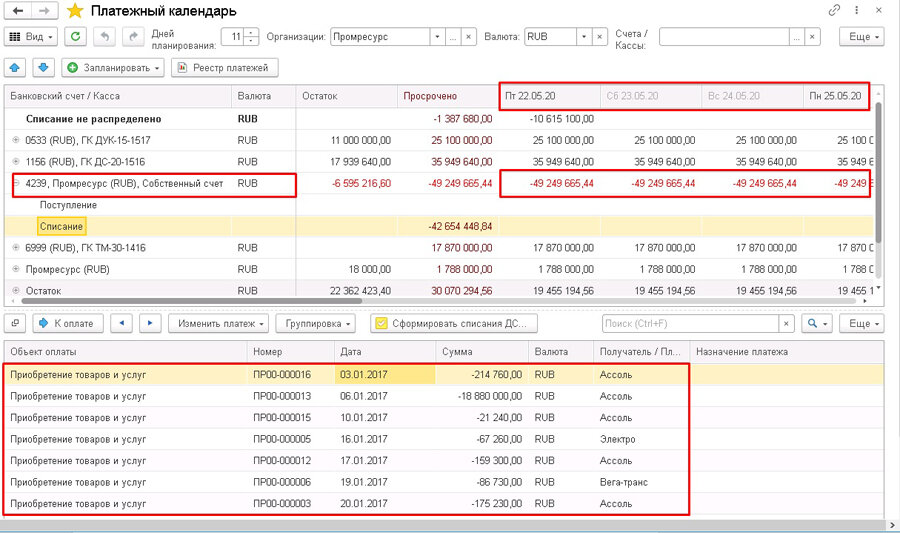 Платежный календарь в 1С:ЕRP, 1С:Комплексная автоматизация Стань профи в 1С с АН