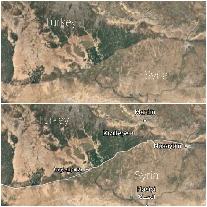 Граница между Турцией и Сирией