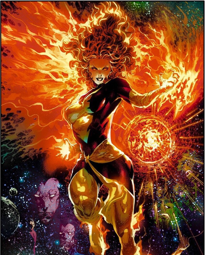 Вот так, например, изображает Тёмного Феникса один из пользователей pinterest.com. Согласитесь, есть нечто общее?