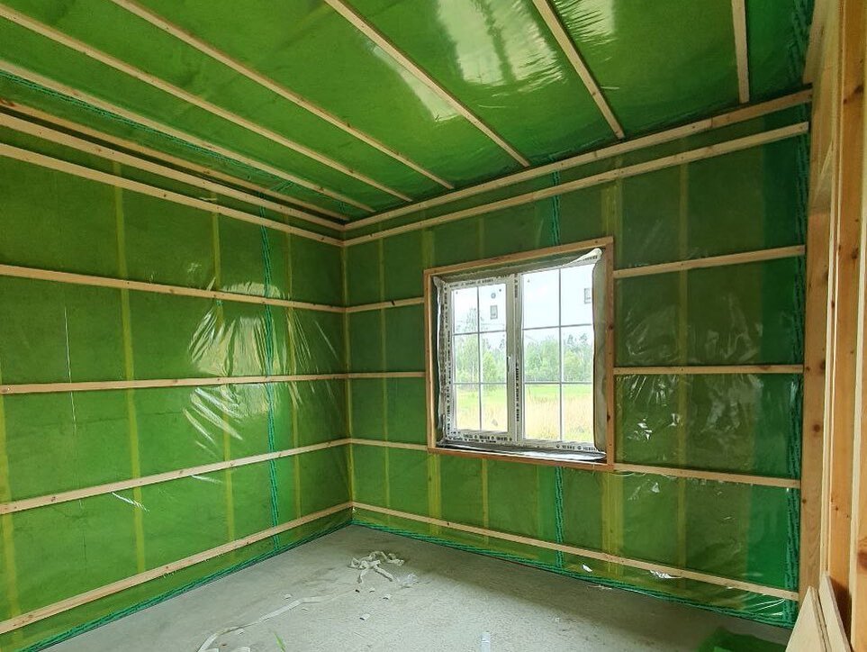 Подготовка комплектации "Теплый контур", утепление стен