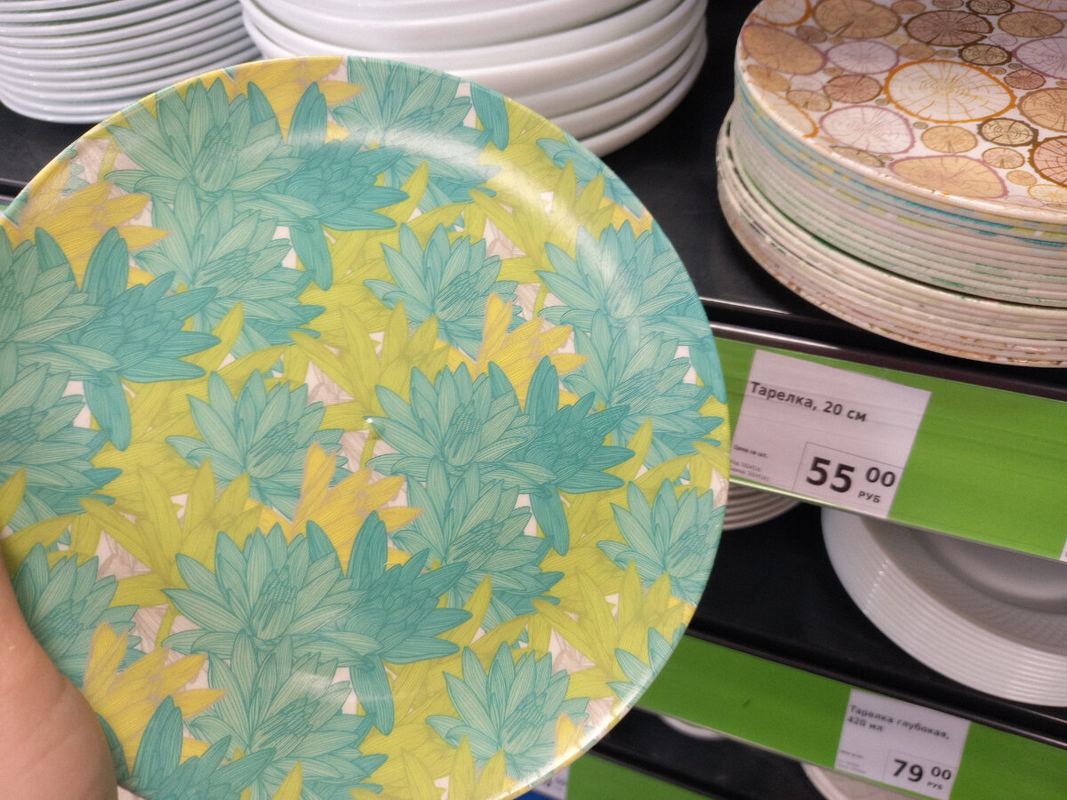 Фото автора. Тарелки с пшеничным волокном.
