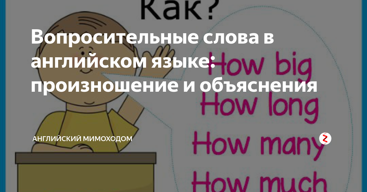 вопросительные слова в английском языке 2 класс