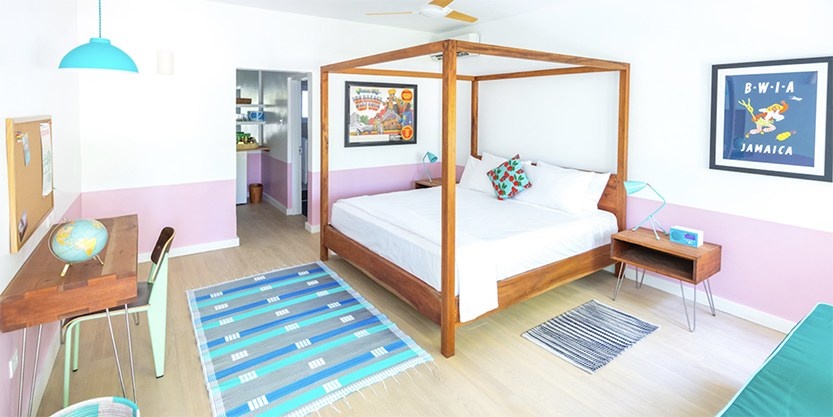 К услугам гостей бутик-отеля Skylark, расположенного в городе Негрил, современные номера середины века. 