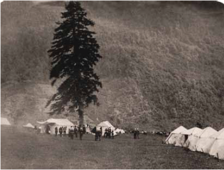 Военный лагерь в урочище Кбаада 21 мая 1864 года