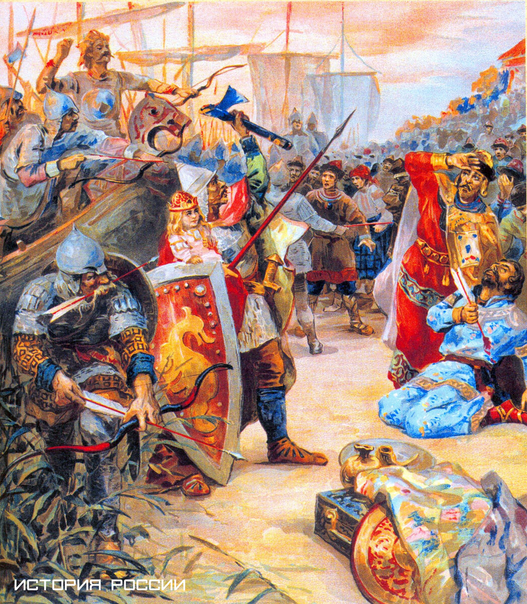 Убийство аскольда и дира олегом картина