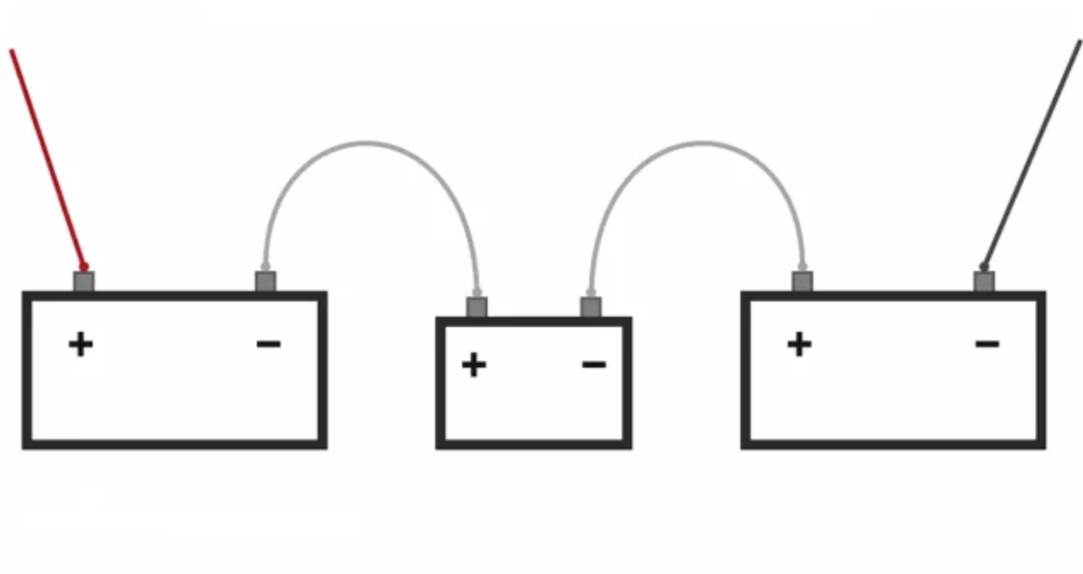 Как соединить аккумуляторы на 12 вольт