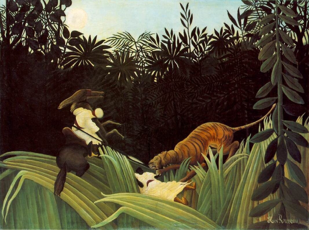 Анри Руссо. “Атака тигра”. 1904