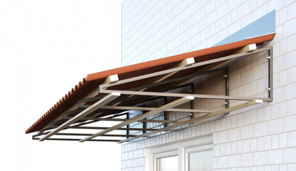 крыша для балкона на последнем этаже