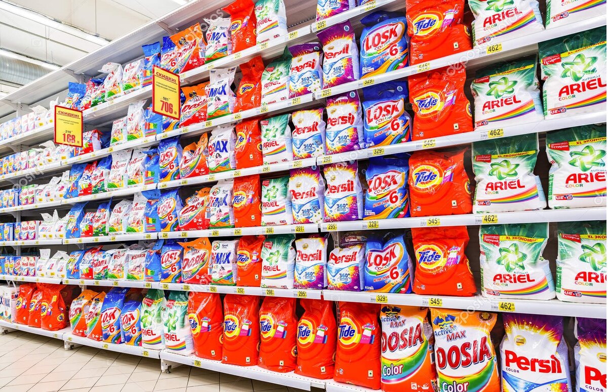 За один только 2019 год  в России произведено 3.171.000 тонн бытовой химии