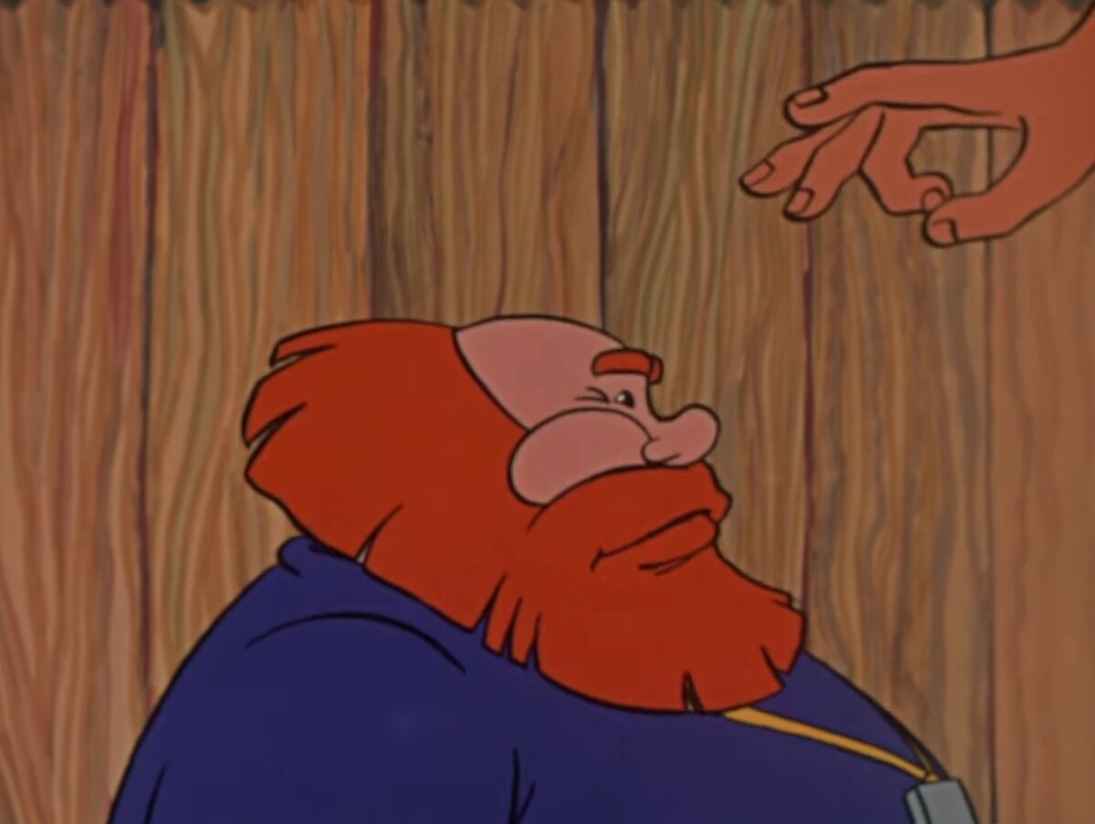 Кадр из мультфильма 1973 года "Сказка о попе и работнике его Балде".