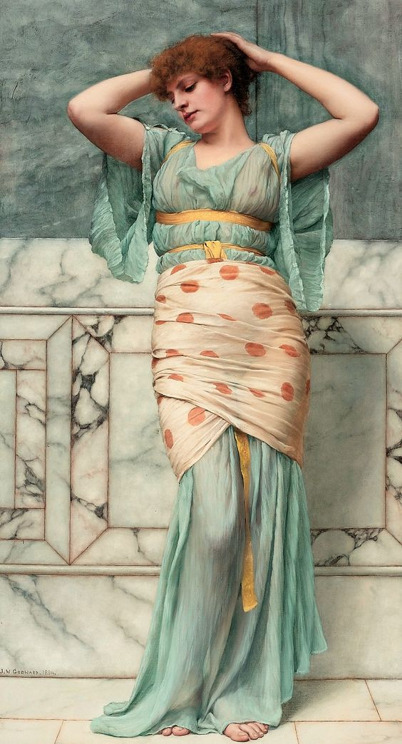 Beauty in A Marble Room by John William Godward 