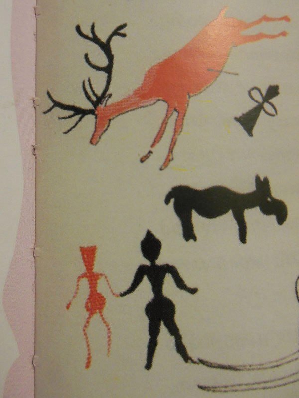 На этом рисунке Толкин пытался изобразить пещерную живопись гоблинов.