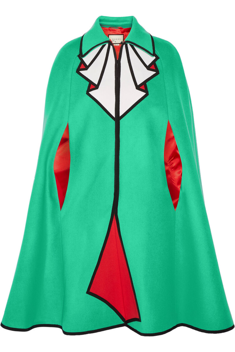 Кейп Gucci (£1 415 на net-a-porter.com). Фото: net-a-porter.com
